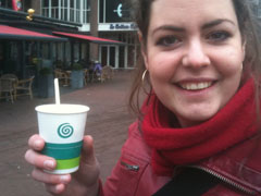 Anna and her favorie Coffee Company cup