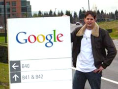 Frank at the Google Great Lawn, Mountain View, CA, Google Inc. HQ