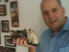 Frank and Nipper listening to His Master's Voice, RCA